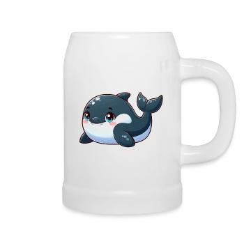 killer whale - Beer Mug - white - Right