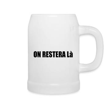 en restera là - Chope en céramique - blanc - Droite