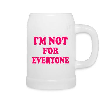 i'm not for everyone - Chope en céramique - blanc - Droite
