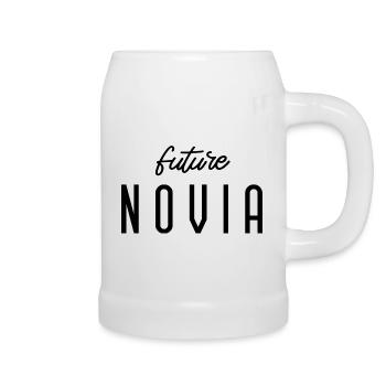 Future Novia Engagement Bridal Shower Wedding - Beer Mug - white - Right