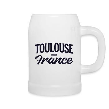 Toulouse France - Beer Mug - white - Right