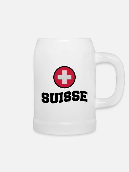 Suisse - Bierkrug - Weiß