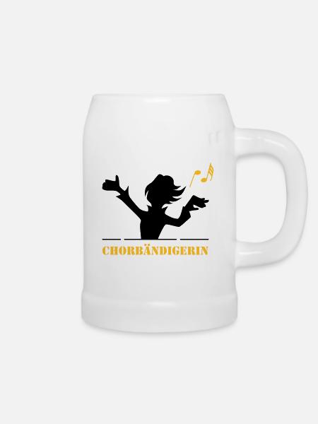 Chorbändigerin - Bierkrug - Weiß