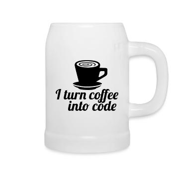 code - Bierkrug - Weiß - Rechts