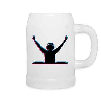 3D effect DJ - Beer Mug - white - Right