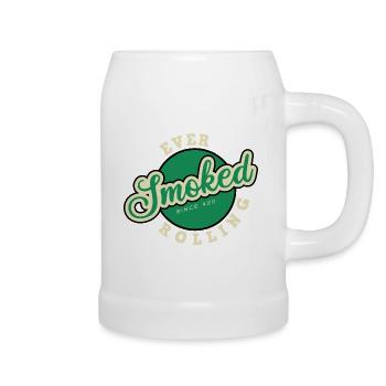 420 geraucht - Bierkrug - Weiß - Rechts