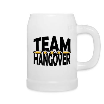 Bouteilles de bière Team Hangover - Chope en céramique - blanc - Droite