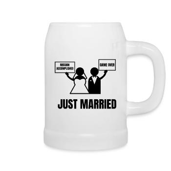 JUST MARRIED - Chope en céramique - blanc - Droite