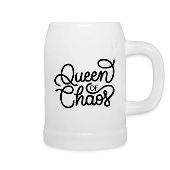 Queen of Chaos - Bierkrug - Weiß - Rechts