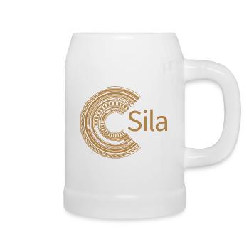 Pour Sila - Chope en céramique - blanc - Droite