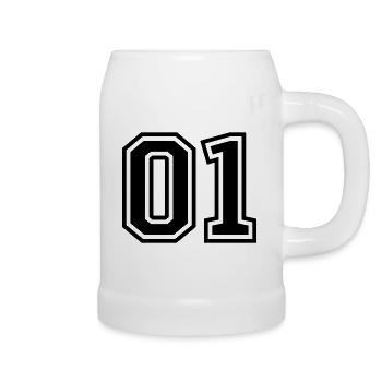 01 One Number - Beer Mug - white - Right