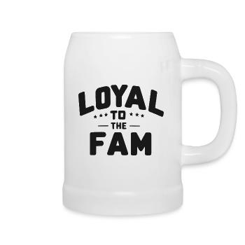 Loyal to the Fam - Beer Mug - white - Right