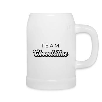 TEAM CHOCOLATINE v2 - Chope en céramique - blanc - Droite