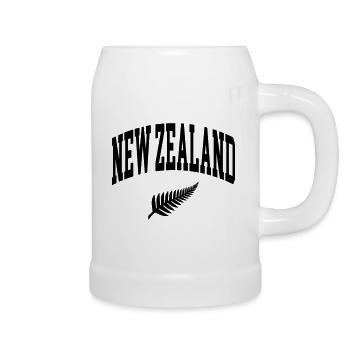 Nouvelle-Zélande - Chope en céramique - blanc - Droite