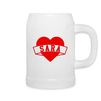 Sara Herzen - Beer Mug - white - Right