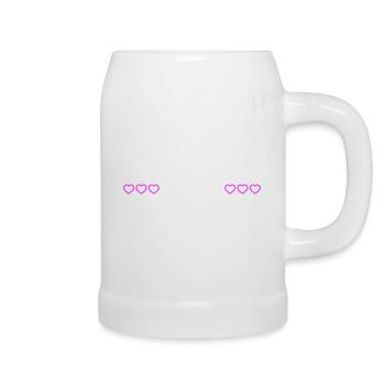 Fermier garçon coeur amour - Chope en céramique - blanc - Droite