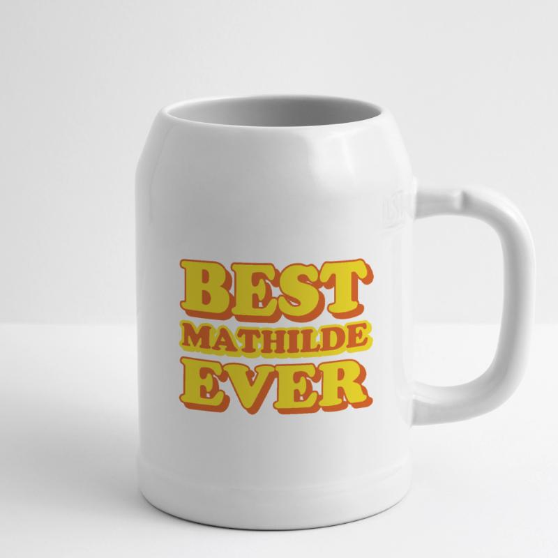Mathilde First Name Funny Gift Beer Mug