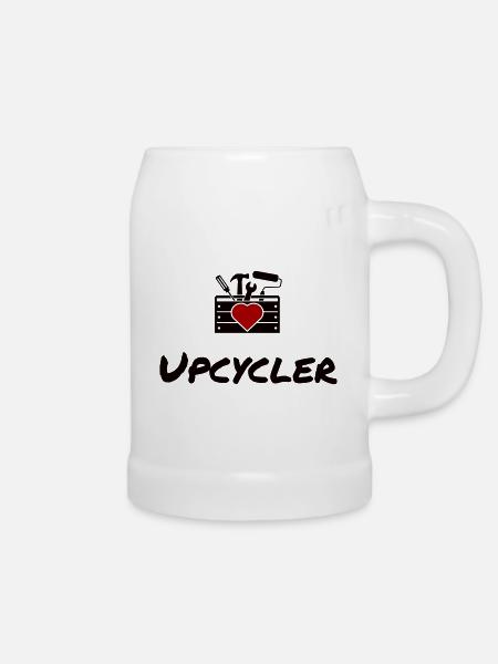 Upcycler - Bierkrug - Weiß