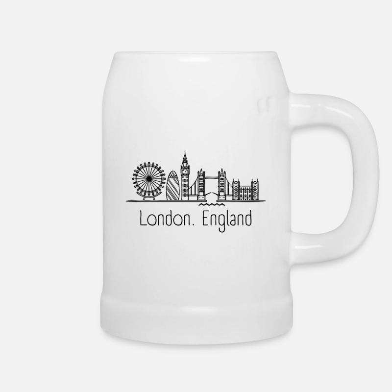 Londres Angleterre Classique - Chope en céramique - blanc