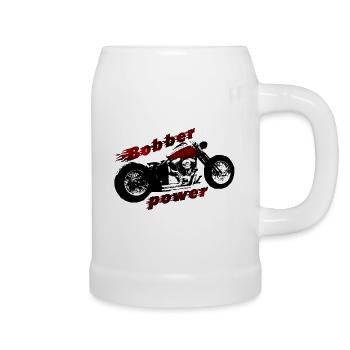 bobber Strom - Bierkrug - Weiß - Rechts
