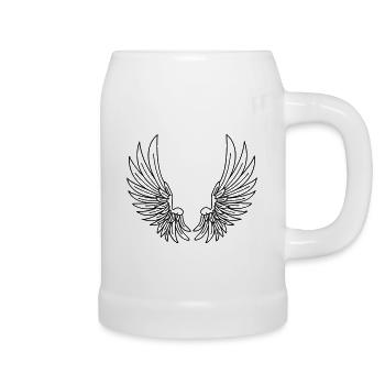 Pair of wings - Beer Mug - white - Right