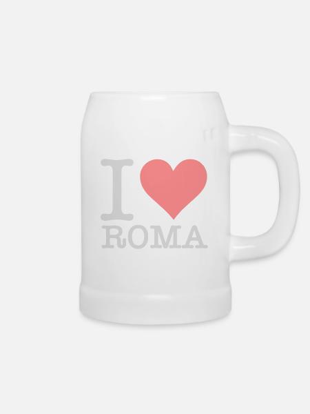 Ich liebe Rom - Bierkrug - Weiß