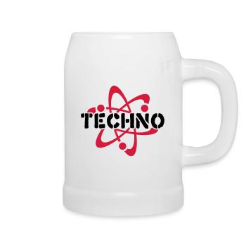 Techno__V003 - Bierkrug - Weiß - Rechts