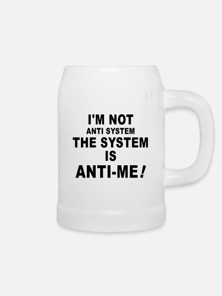 the system - Bierkrug - Weiß
