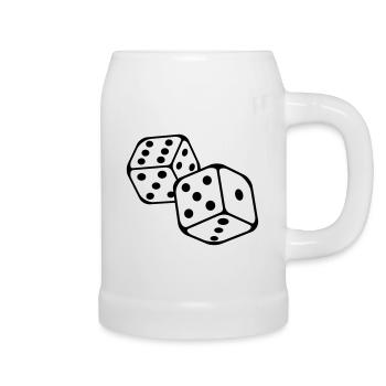 cubes__f1 - Bierkrug - Weiß - Rechts