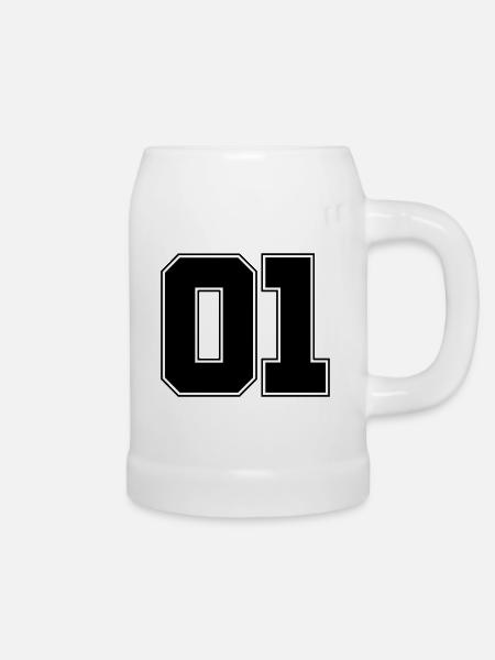01 design - Bierkrug - Weiß
