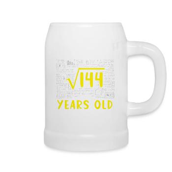 12 years birthday Root 144 - Beer Mug - white - Right