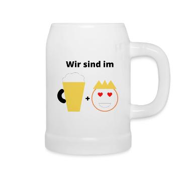 Mallorca - Bierkönig Liebe - Bierkrug - Weiß - Rechts