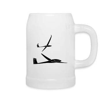 Segelflugzeug Segelfliegen Segelflug Segelflieger - Bierkrug - Weiß - Rechts