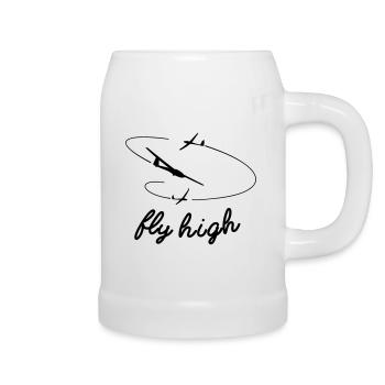 Segelflugzeug Segelfliegen Segelflug Segelflieger - Bierkrug - Weiß - Rechts