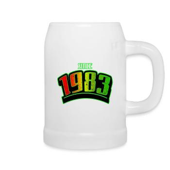 Since 1983 Reggae Style - Beer Mug - white - Right