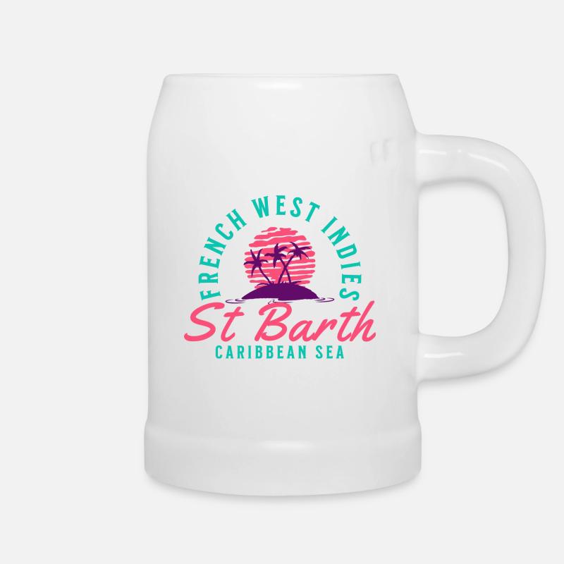 Saint Barthélemy Französisch-Westindien - Bierkrug - Weiß
