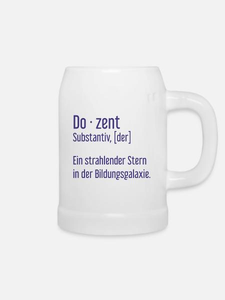 Dozent Dozenten Schule Pädagoge Unterricht - Bierkrug - Weiß