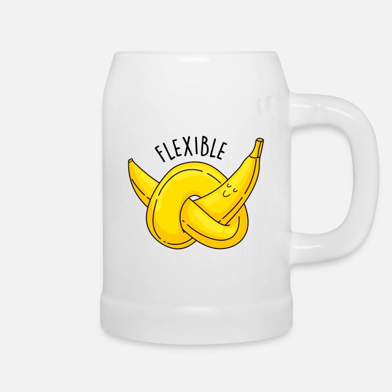 Banane et flexibilité - Chope en céramique - blanc