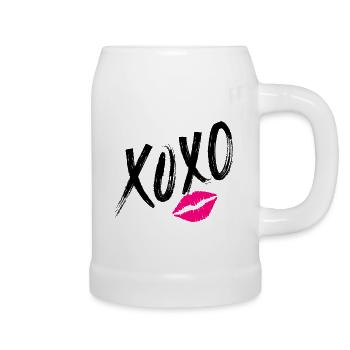 XoXo - Chope en céramique - blanc - Droite