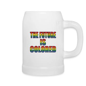 The Future is colored, Pride Month - Beer Mug - white - Right