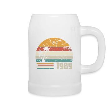 1989 Birthday Gift - Made in 1989 Retro 1989 - Beer Mug - white - Right