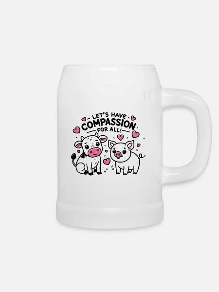 Compassion for all - Bierkrug - Weiß