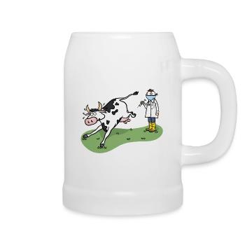 Great vet - Beer Mug - white - Right