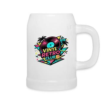 Club Rétro du Vinyle - Chope en céramique - blanc - Droite
