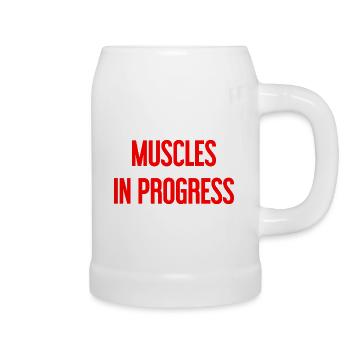 Muscles in Progress - Beer Mug - white - Right