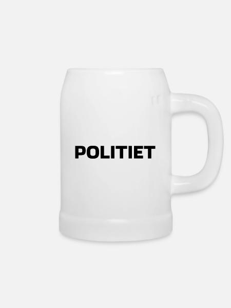 Polizei - Bierkrug - Weiß