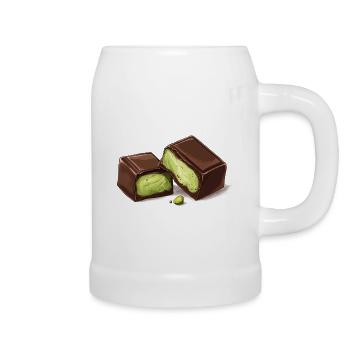 Dubaï Chocolat Pistaches Pistache Crème Chocolat - Chope en céramique - blanc - Droite