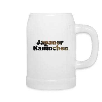 Japaner Kaninchen - Bierkrug - Weiß - Rechts