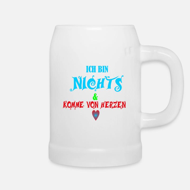 Give nothing - saying - gift idea - Beer Mug - white