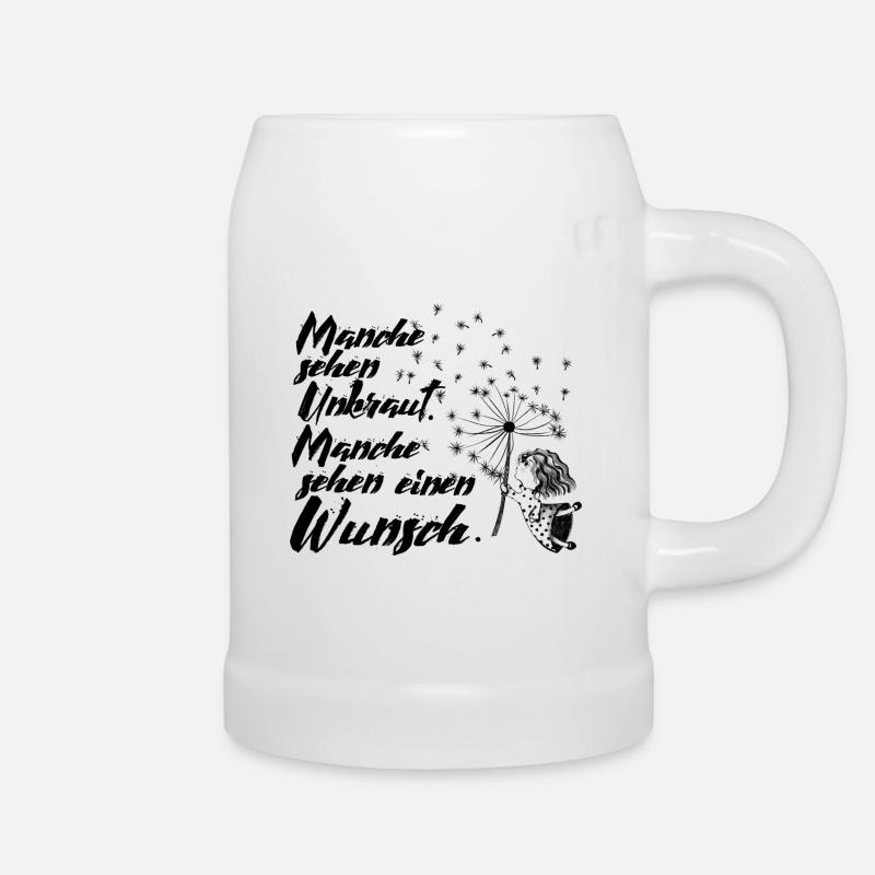 Manche sehen Unkraut - Bierkrug - Weiß
